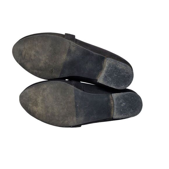 Torrid Womens Black Vegan Faux Suede Slip On Loafers Sz 7 Comfortable Shoes - Picture 9 of 10